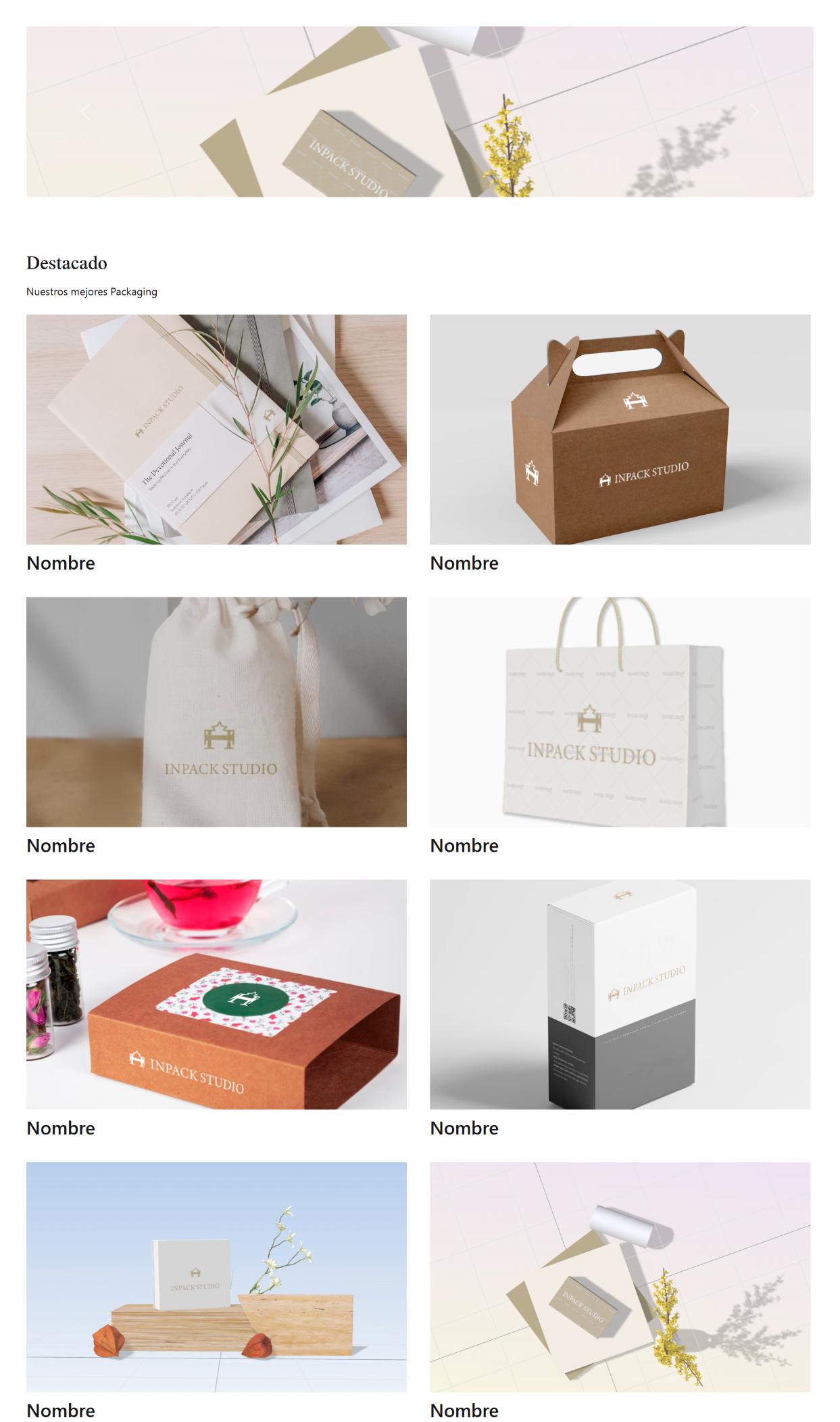 Packaging destacado